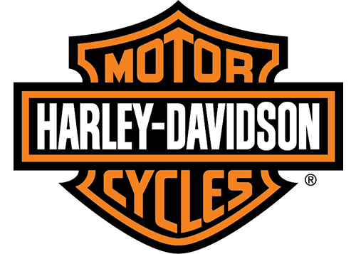 Harley Davidson® logo on black background.