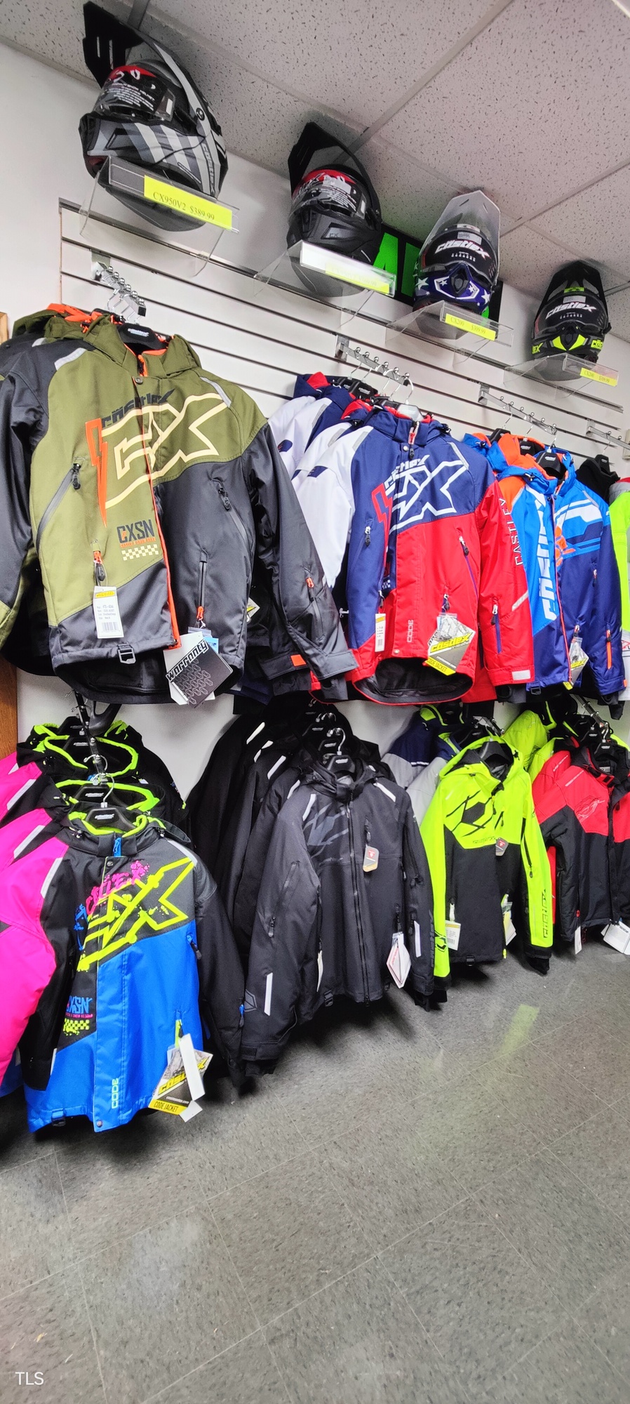 Jackets hanging on a wall #2